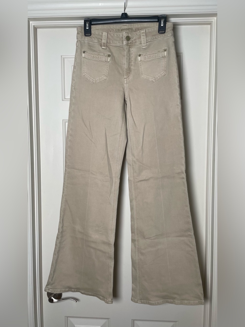 AE stretch high waisted flare jeans
